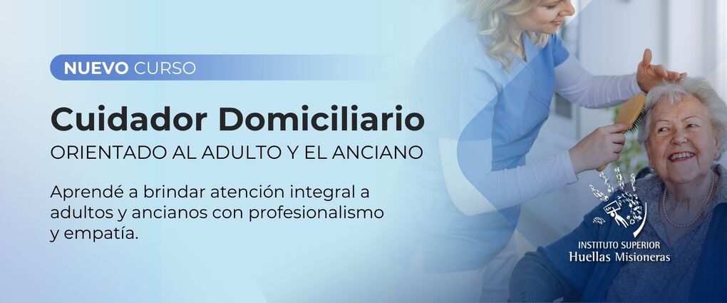 Flyer Cuidador Domiciliario Presencial