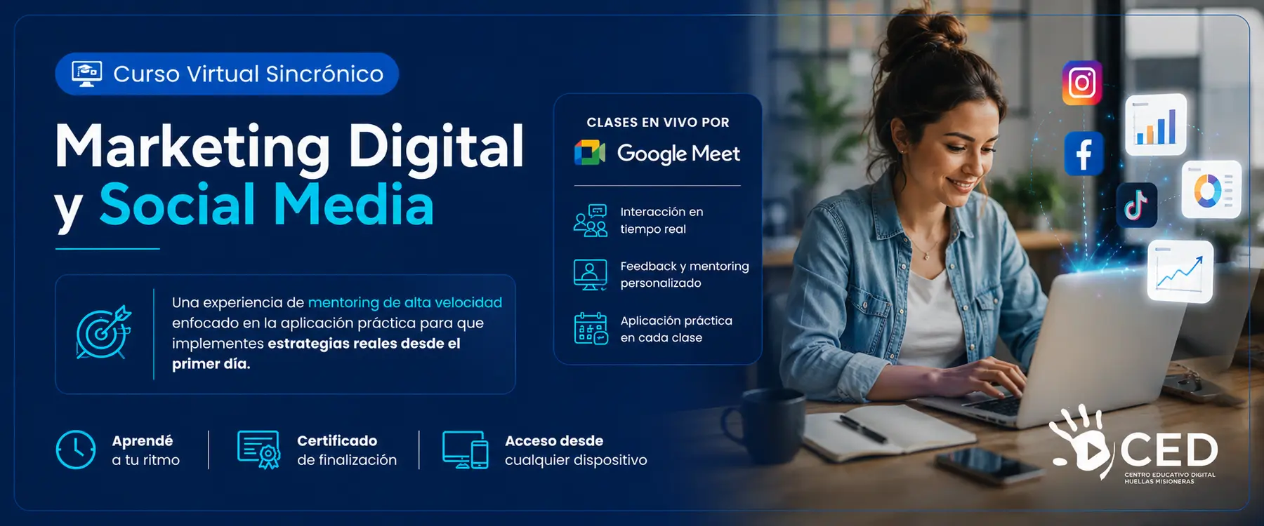 Flyer Marketing Digital y Social Media
