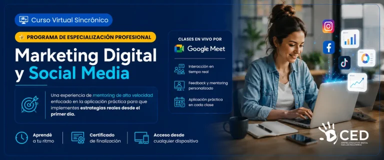 Flyer Programa Especializacion Marketing Digital y Social Media