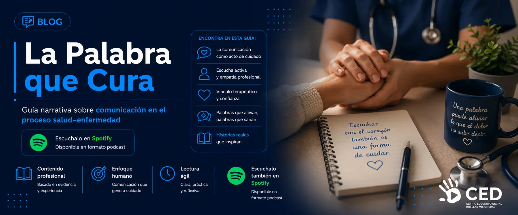 Flyer La palabra que cura