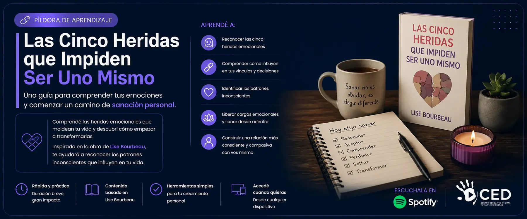 Las 5 Heridas que impiden ser uno mismo