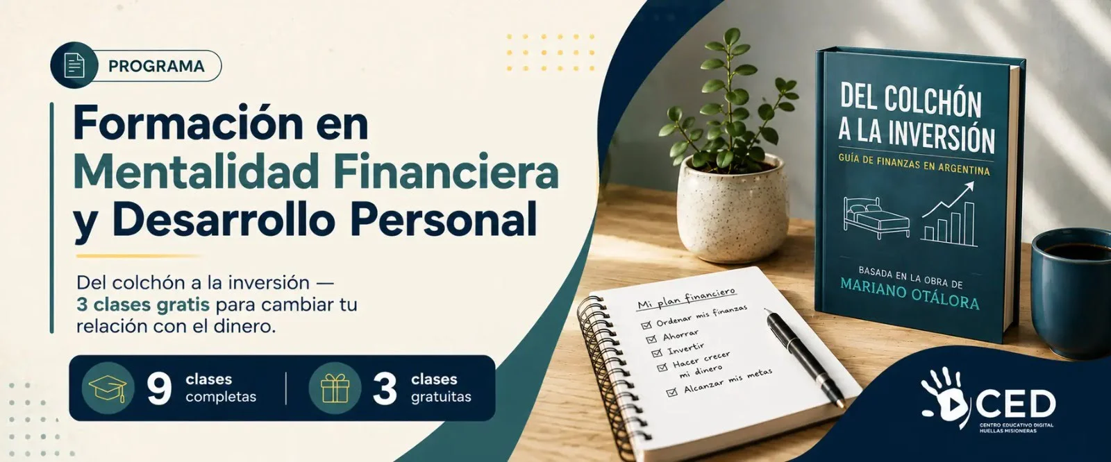 Formación en Mentalidad Financiera y Desarrollo Personal — Centro Educativo Digital