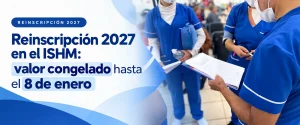 Reinscripción 2027 en el ISHM